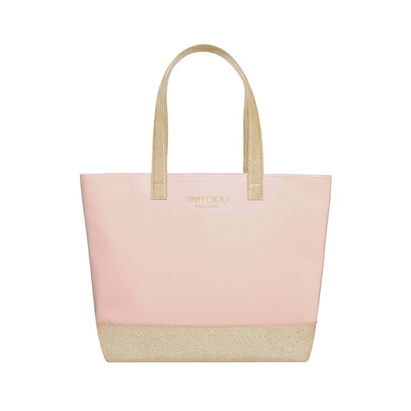 Jimmy Choo Handbags - Jimmy Choo Blush Pink Tote with Gold Accents